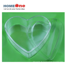 Flache Herzform Plastiksüßigkeits-Kasten